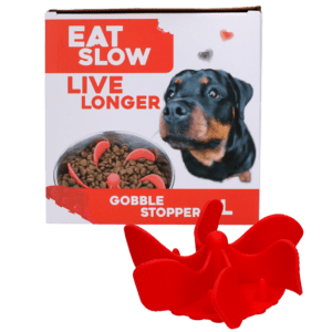 Eat Slow Live Longer Gobble Stopper Rood L