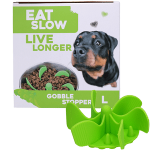 Eat Slow Live Longer Gobble Stopper Groen L