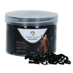 Excellent Horse Rubber Bands Silicone Black