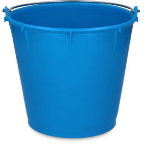 Emmer 7 l met beugel Konings blauw