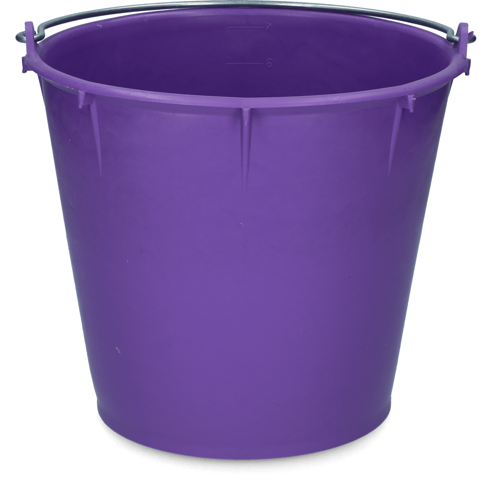 Emmer 7 l met beugel Paars