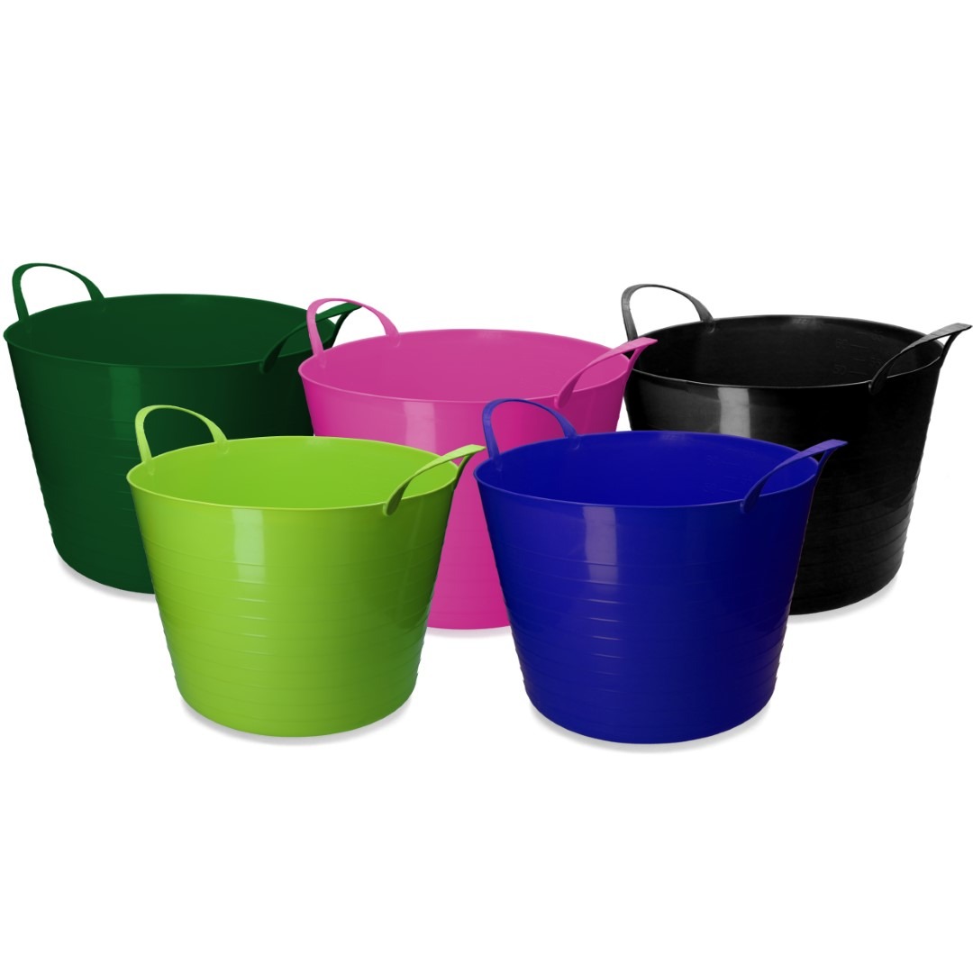 vPlast Emmer V-Trug Flexi 65 l Limoen - Afbeelding 3