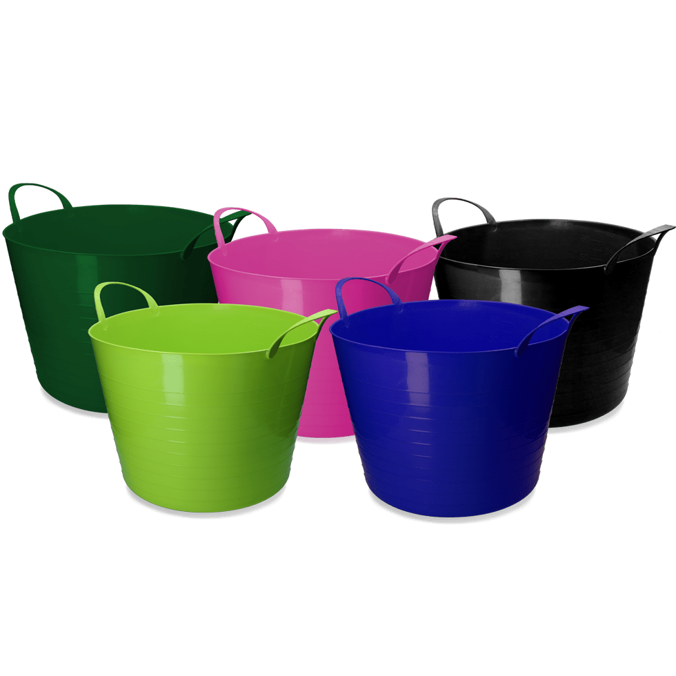 vPlast Emmer V-Trug Flexi 65 l Limoen - Afbeelding 2