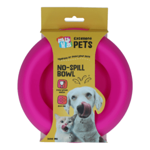 Excellent Pets No-Spill Bowl 300ml Roze S