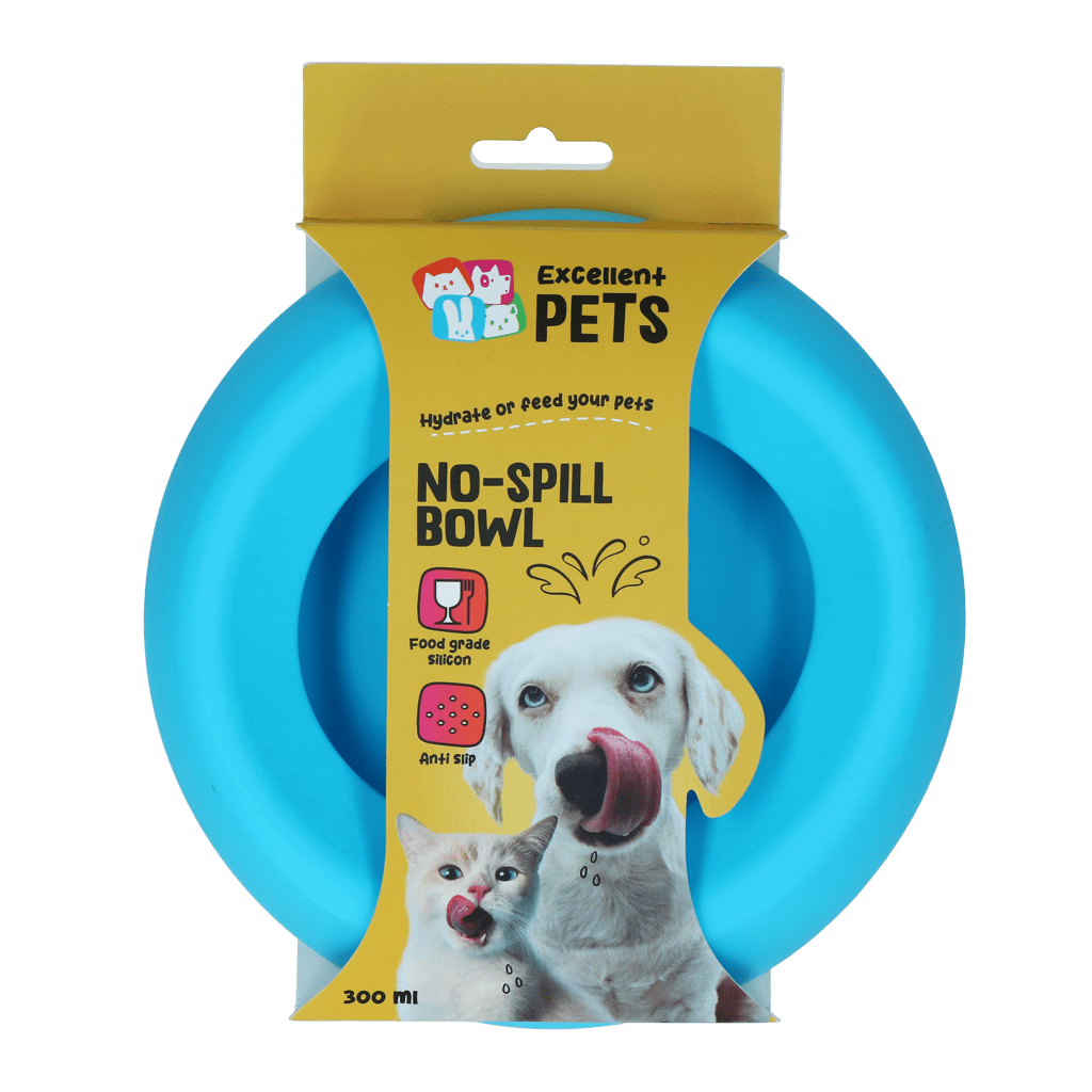 Excellent Pets No-Spill Bowl 300ml Blauw S