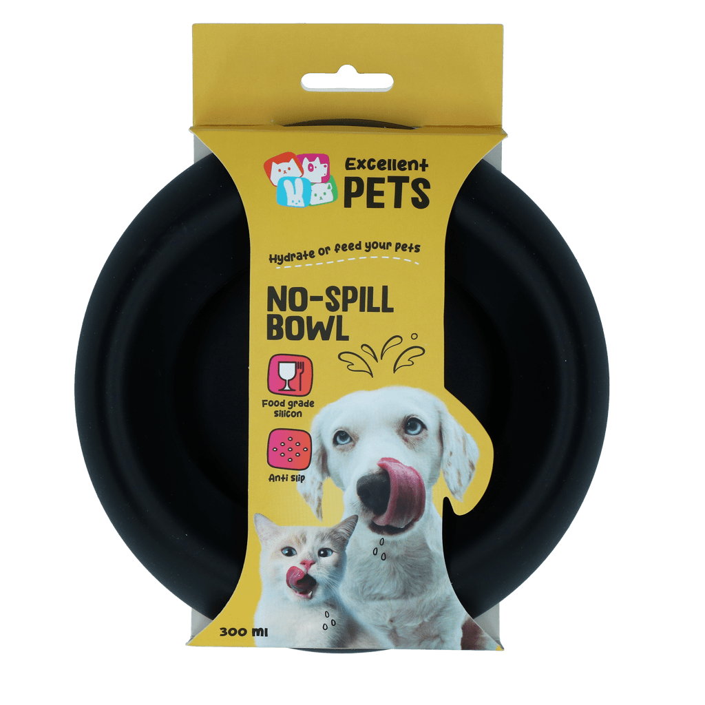 Excellent Pets No-Spill Bowl 300ml Antraciet S