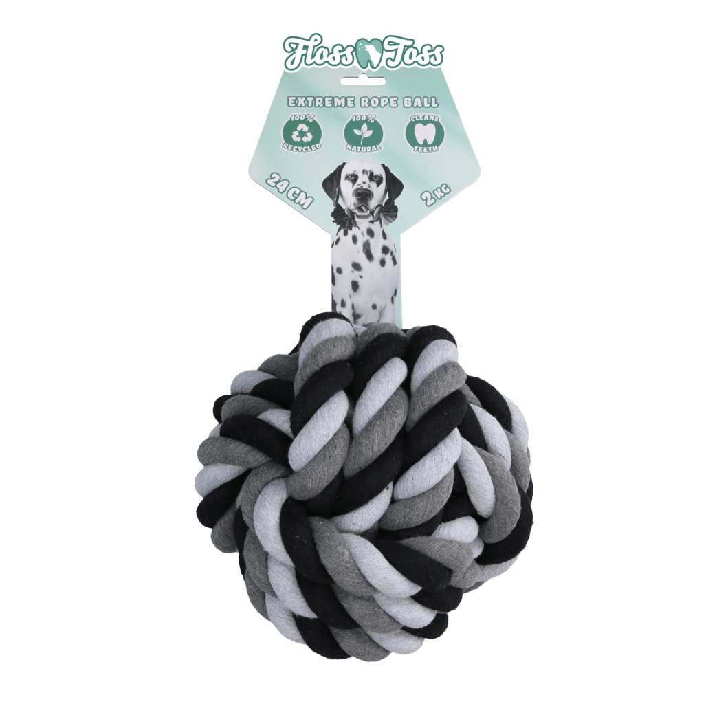 Floss Toss Dental Rope Exteme Ball - 24 cm