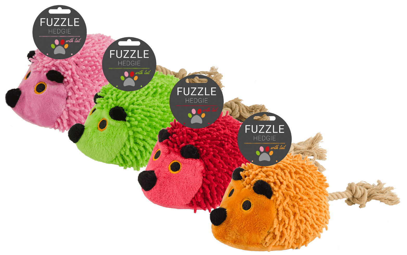 Fuzzle Hedgie met staart Rood - Afbeelding 4