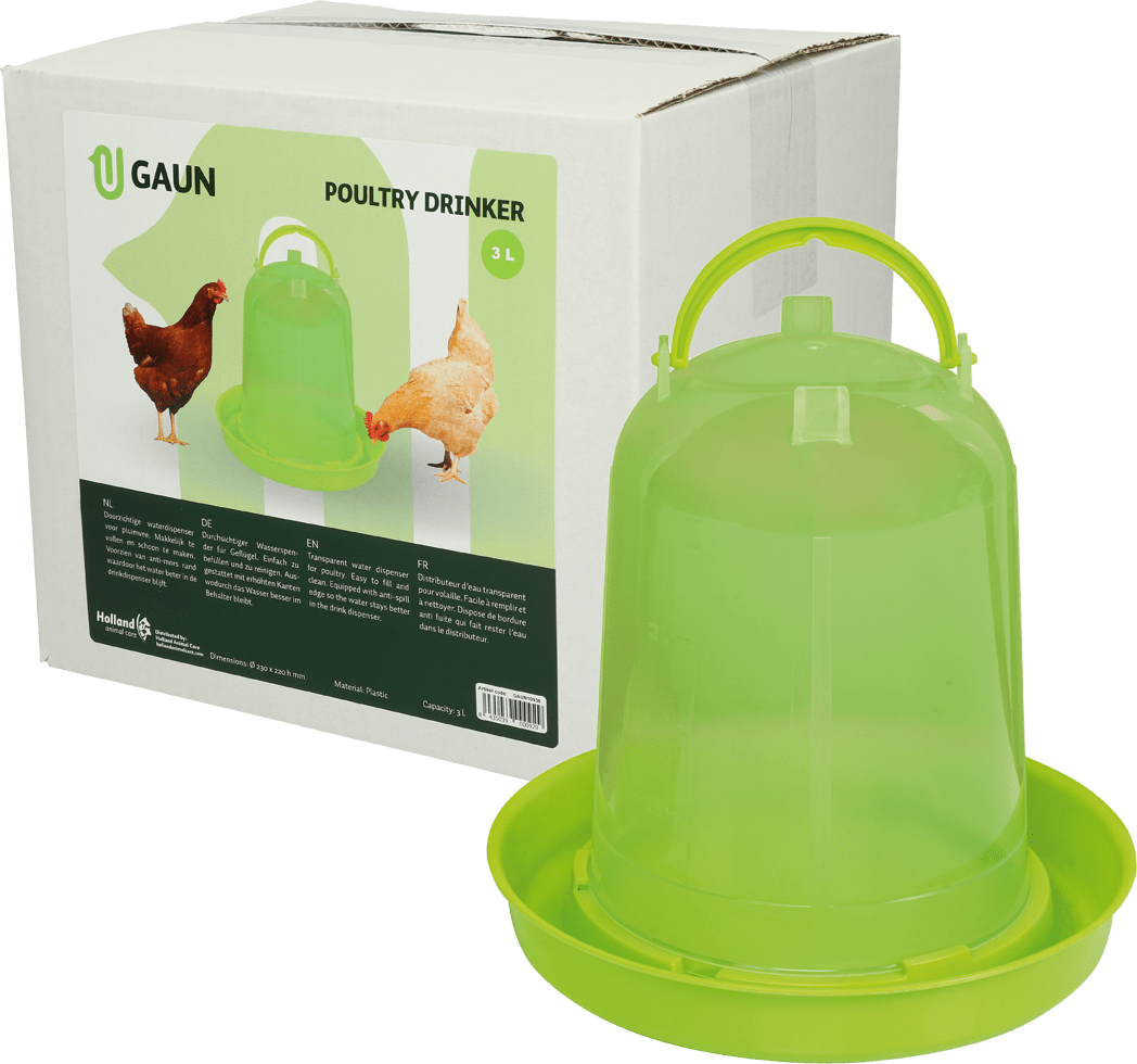 Gaun Pluimvee Drinktoren Limoengroen 3 l