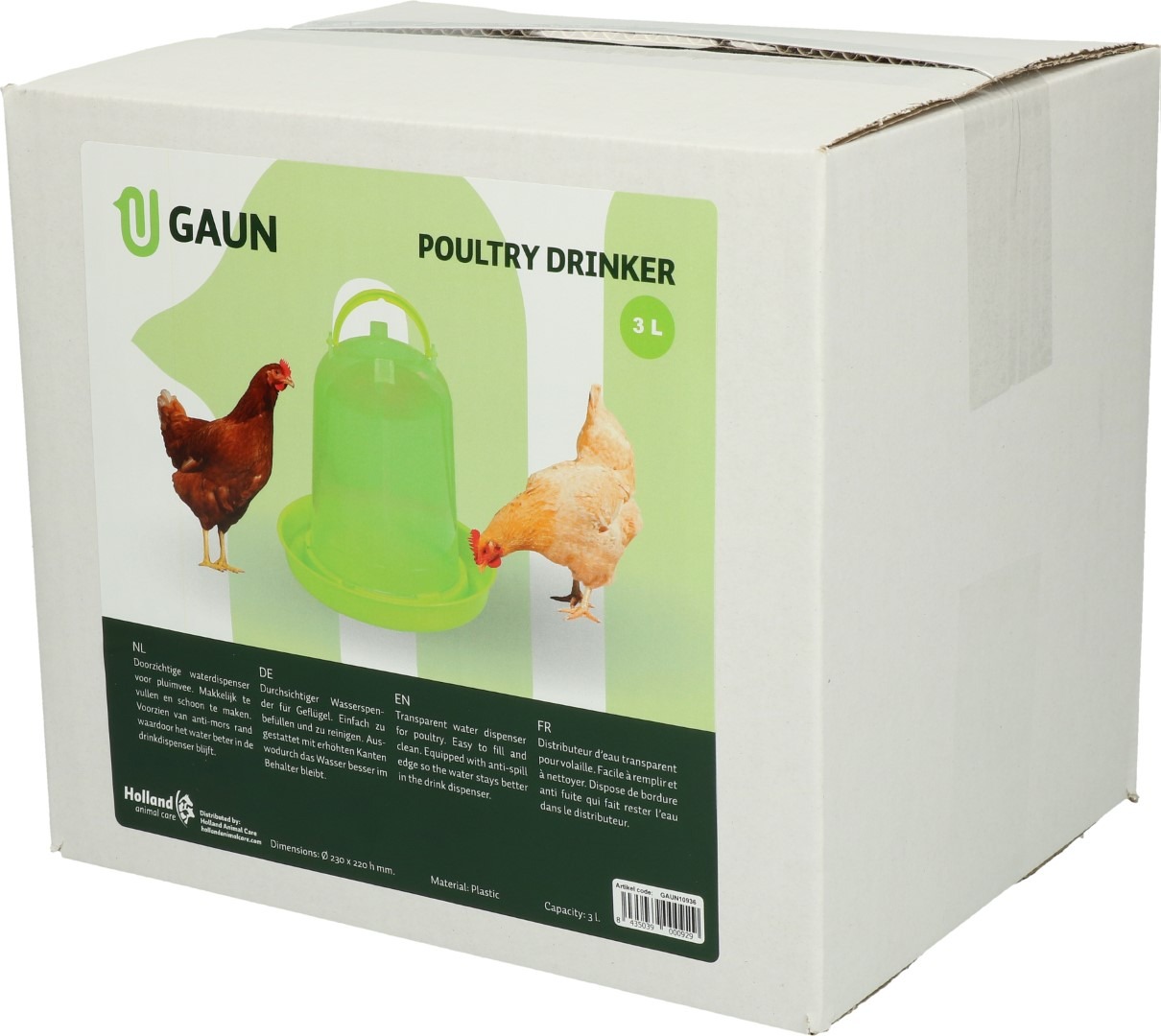 Gaun Pluimvee Drinktoren Limoengroen 3 l - Afbeelding 3