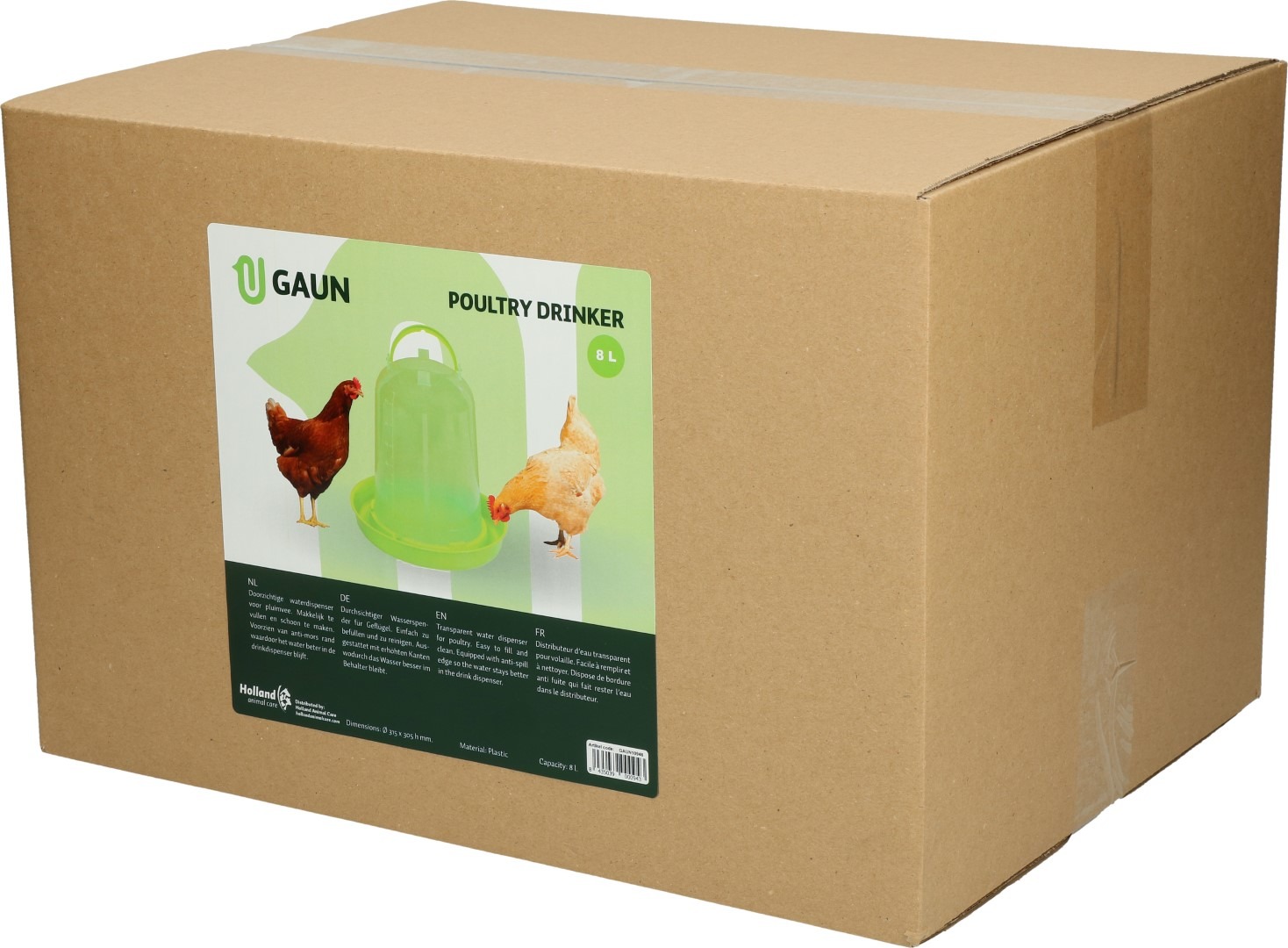 Gaun Pluimvee Drinktoren Limoengroen 8 l - Afbeelding 3