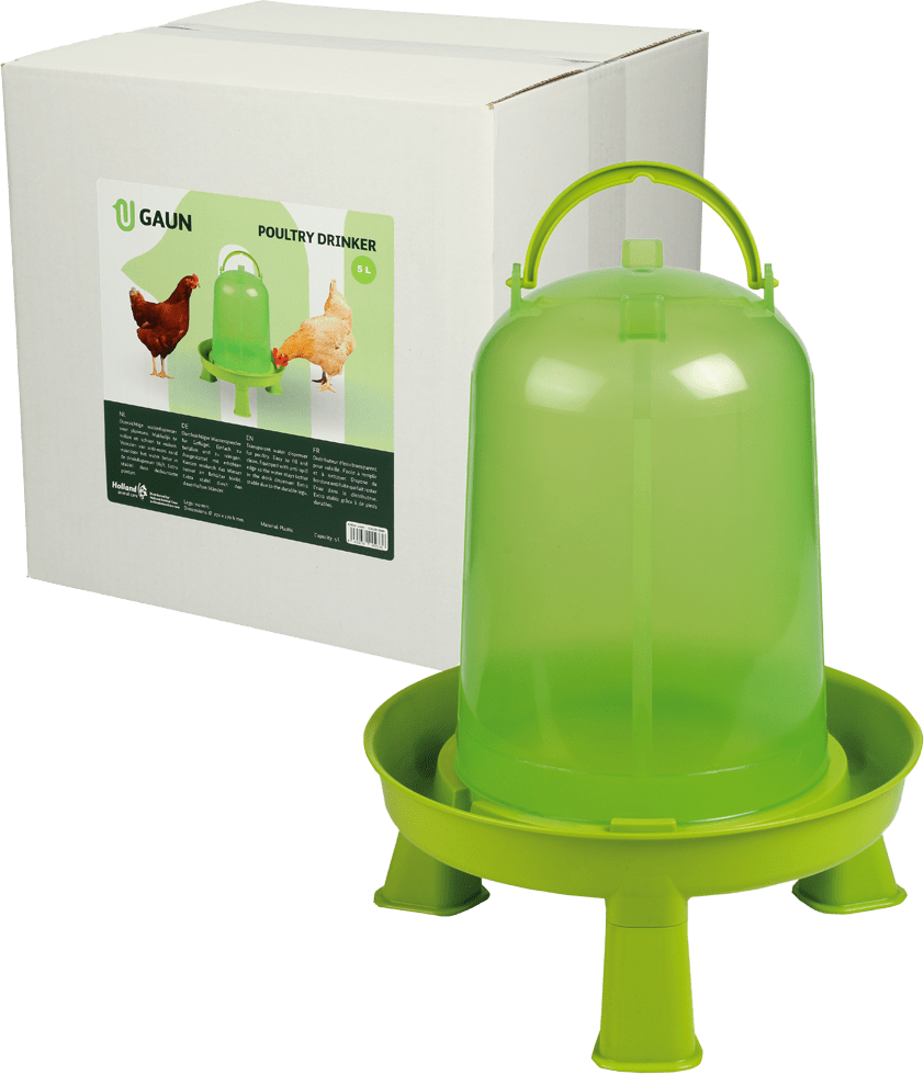 Gaun Pluimvee Drinktoren op Pootjes Limoengroen 5 l