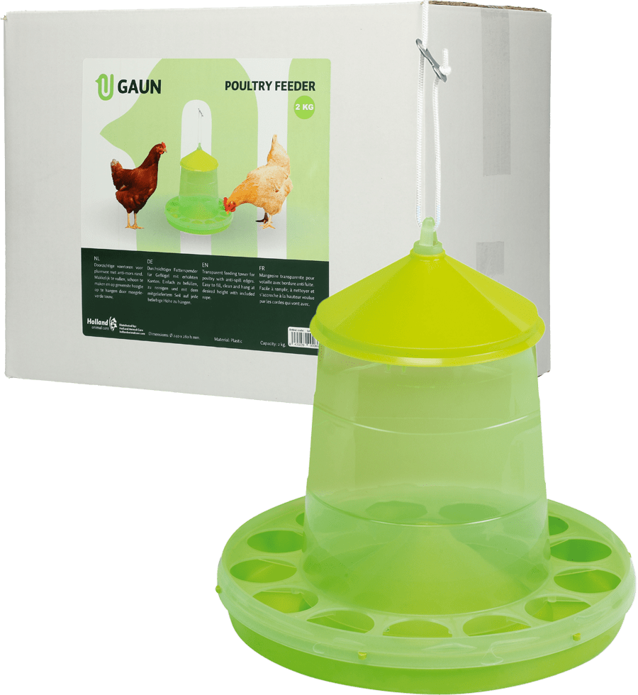 Gaun Pluimvee Voertoren Limoengroen 2 kg