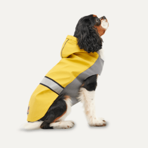 Goo-eez Reflective Hooded Raincoat S Geel/Grijs