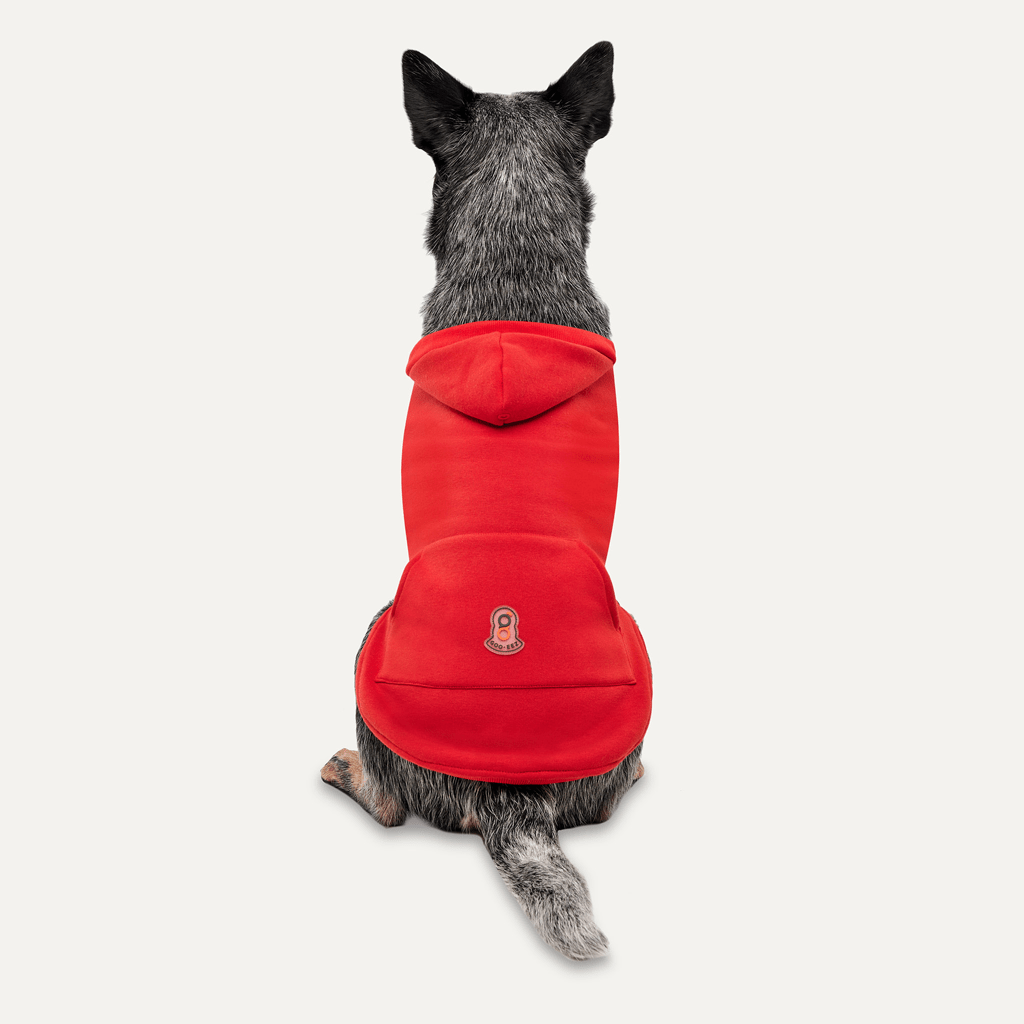 Goo-eez Kangaroo Fleece Hoodie S Rood/Zwart - Afbeelding 5