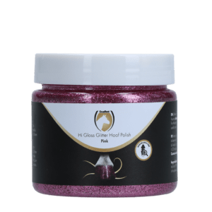 Excellent Horse Hi Gloss Glitter Hoof Polish Pink 150 ml