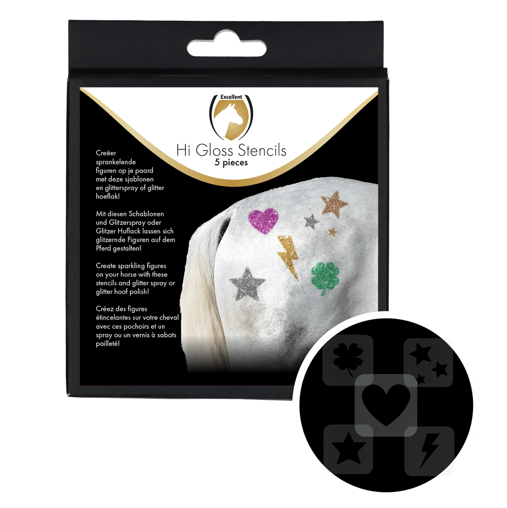 Excellent Horse Hi Gloss Stencils 5 stuks