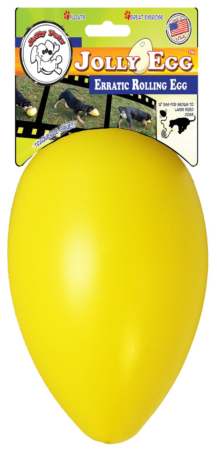 Jolly Egg Geel L (30 cm)