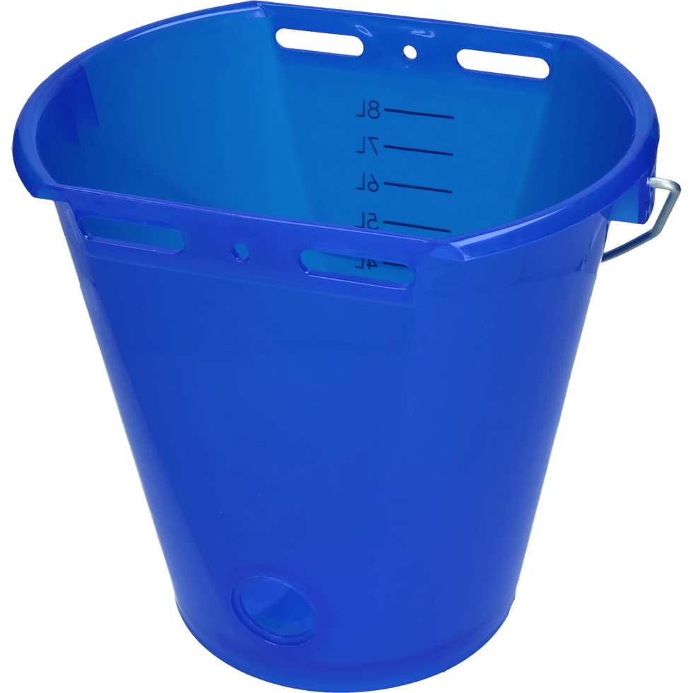 Kalveremmer wit transparant 2-zijdig plat Transparant blauw - Afbeelding 3