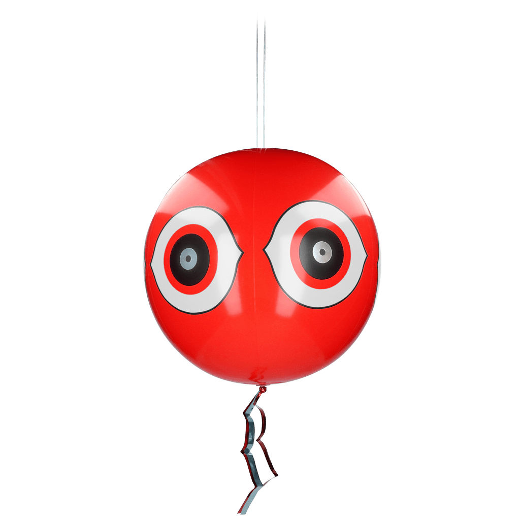 Knock Pest Schrikballon Rood