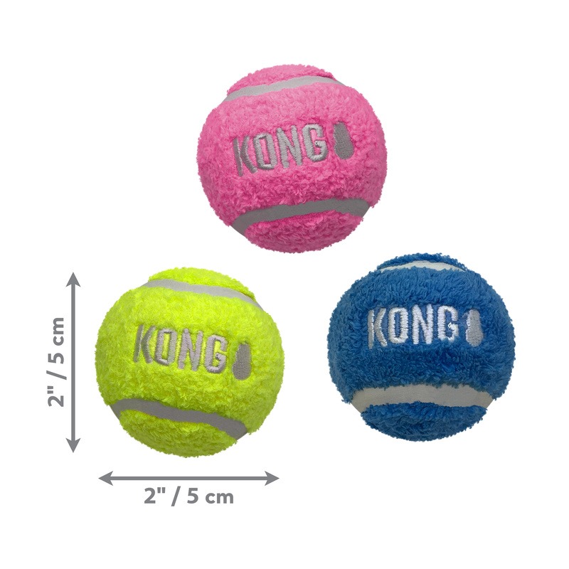 KONG Sport Softies Ball Assorted S (3-pack) - Afbeelding 3