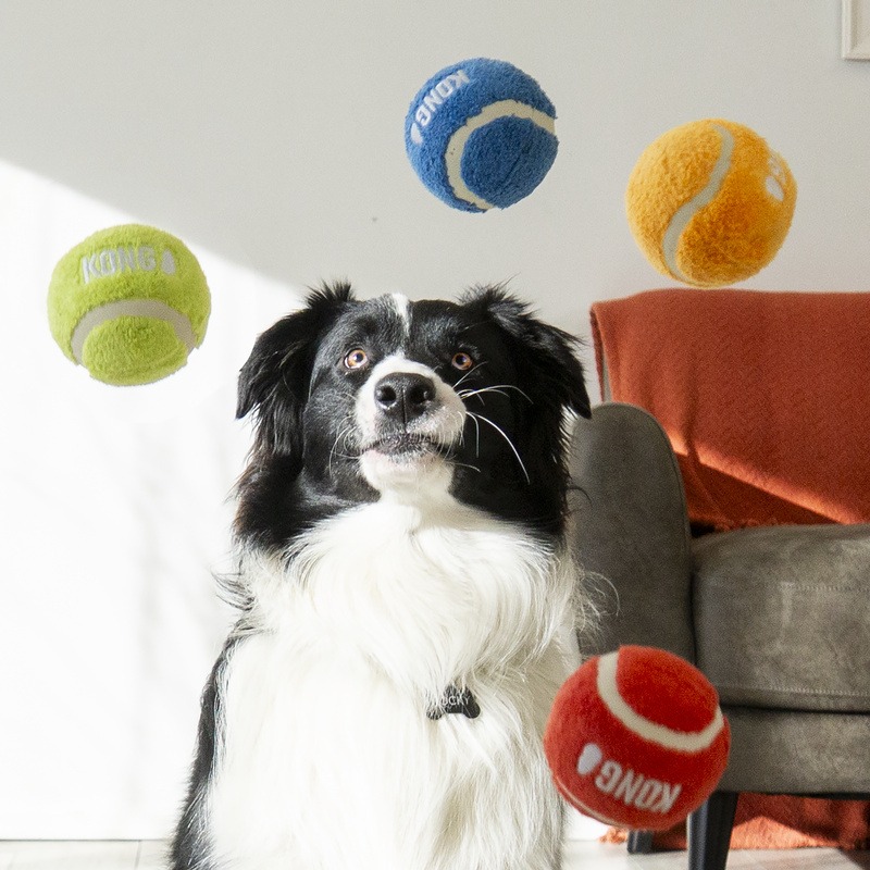 KONG Sport Softies Ball Assorted S (3-pack) - Afbeelding 4