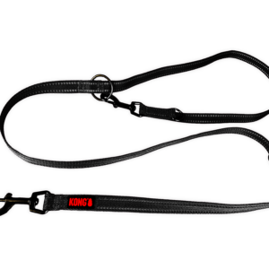 KONG Adjustable Leash Zwart L