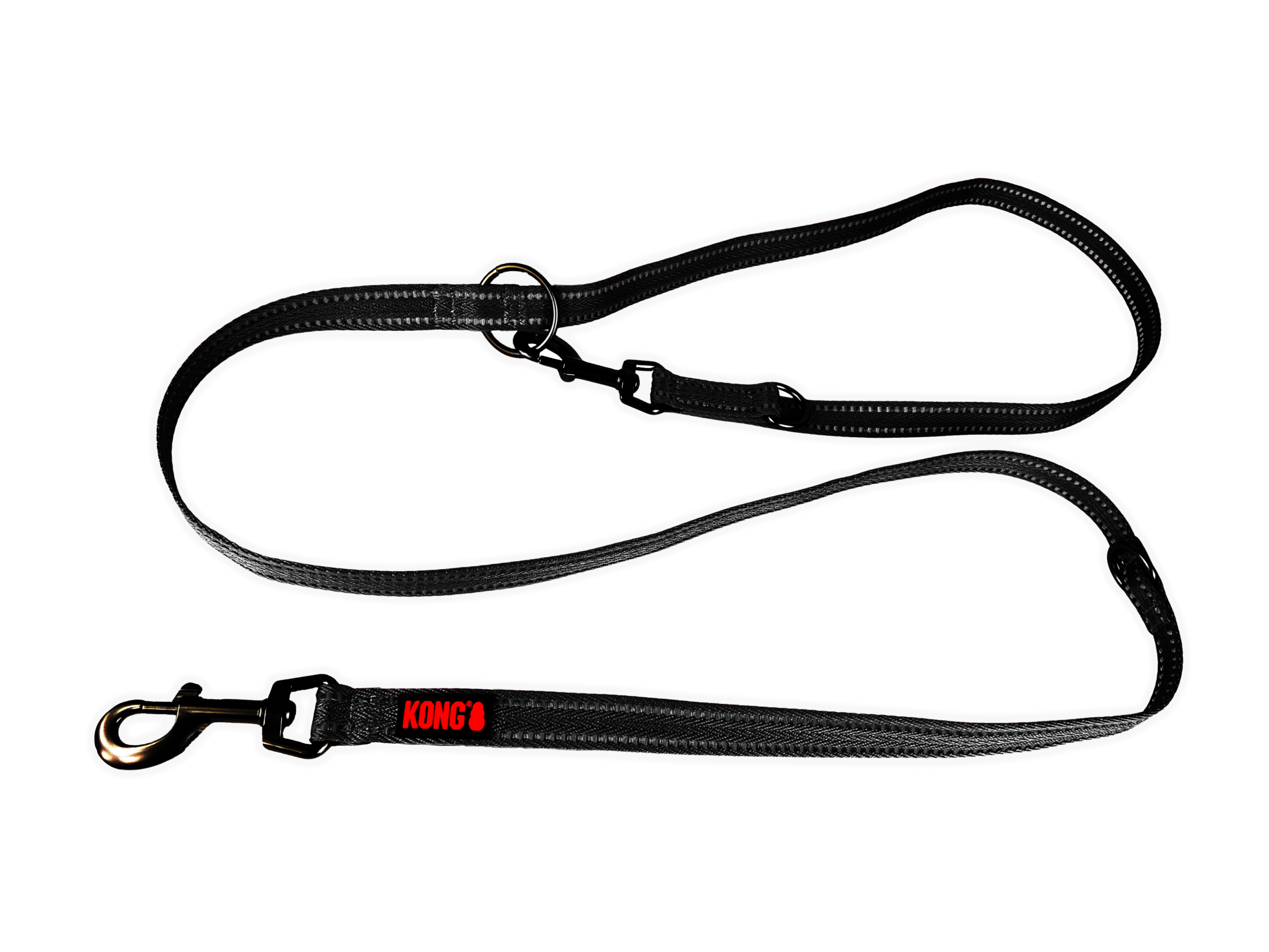 KONG Adjustable Leash Zwart L