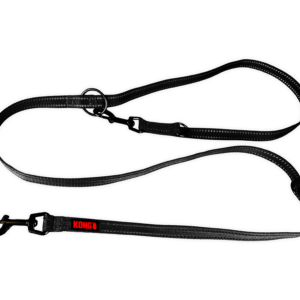 KONG Adjustable Leash Zwart M