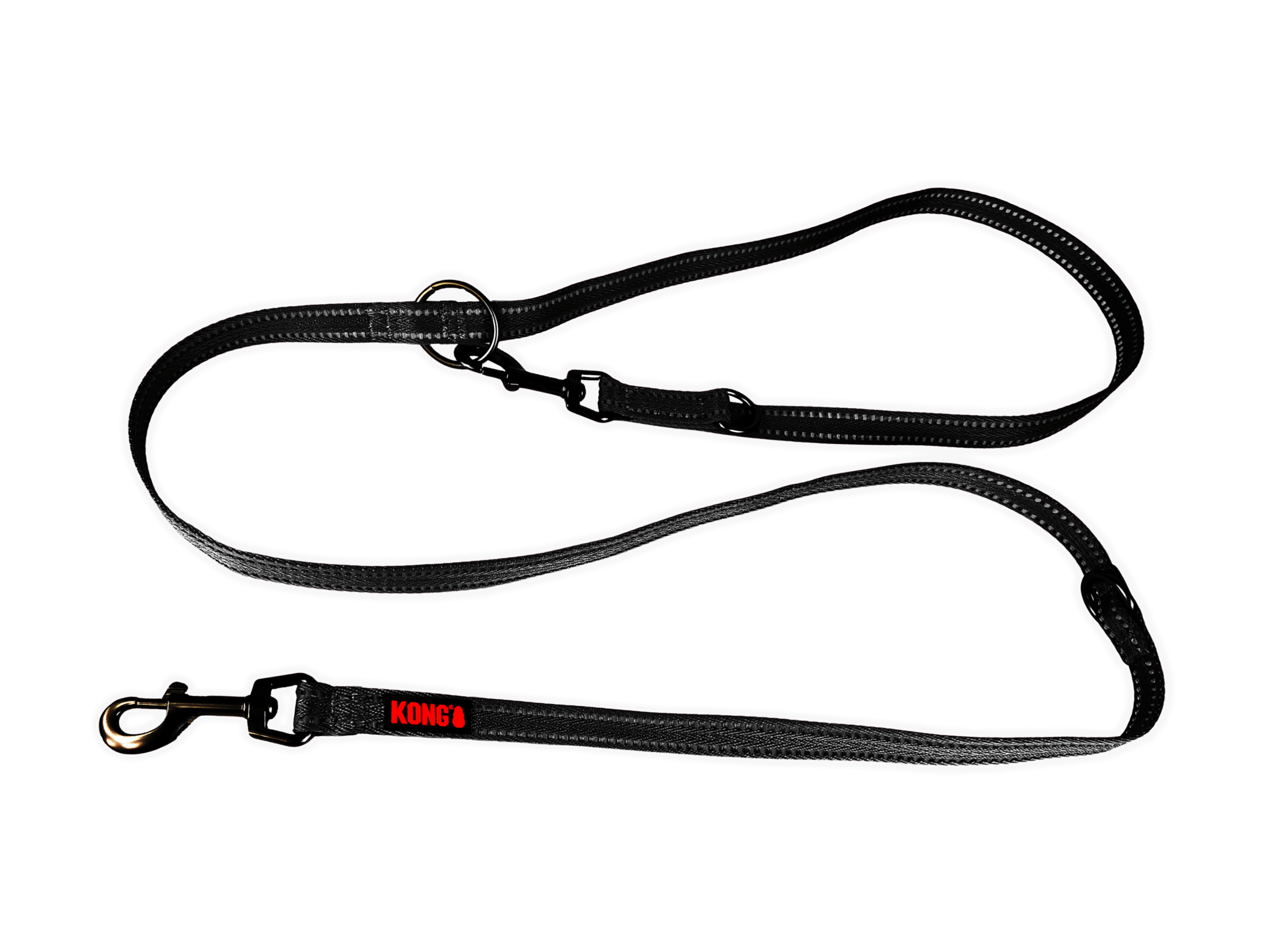 KONG Adjustable Leash Zwart M