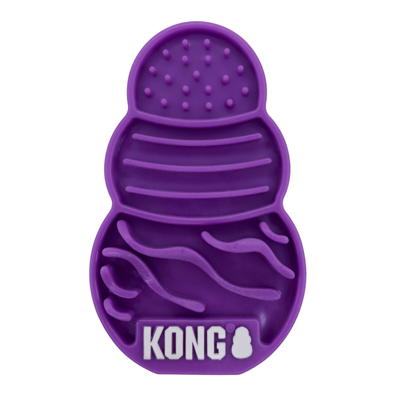 KONG Licks Treat Dispenser Kat Paars S - Afbeelding 2