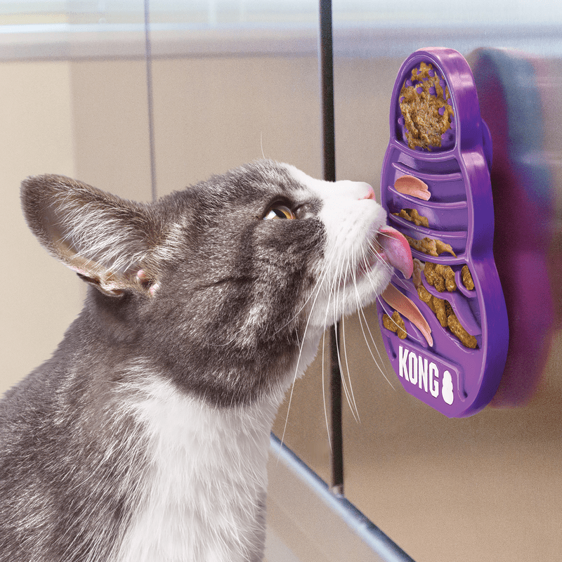 KONG Licks Treat Dispenser Kat Paars S - Afbeelding 5