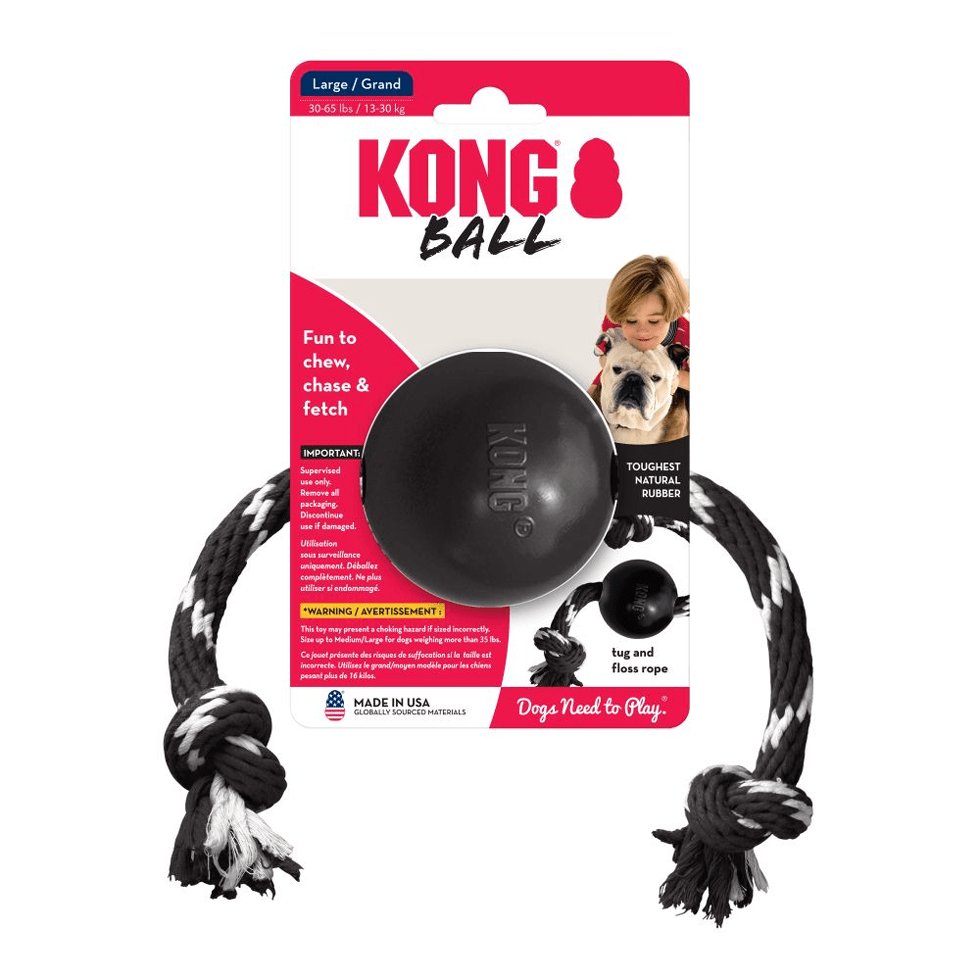 KONG Extreme Ball met touw L
