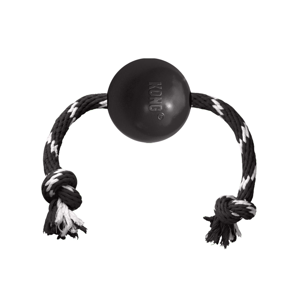 KONG Extreme Ball met touw L - Afbeelding 3