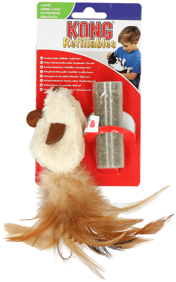 KONG Refillables Feather Mouse