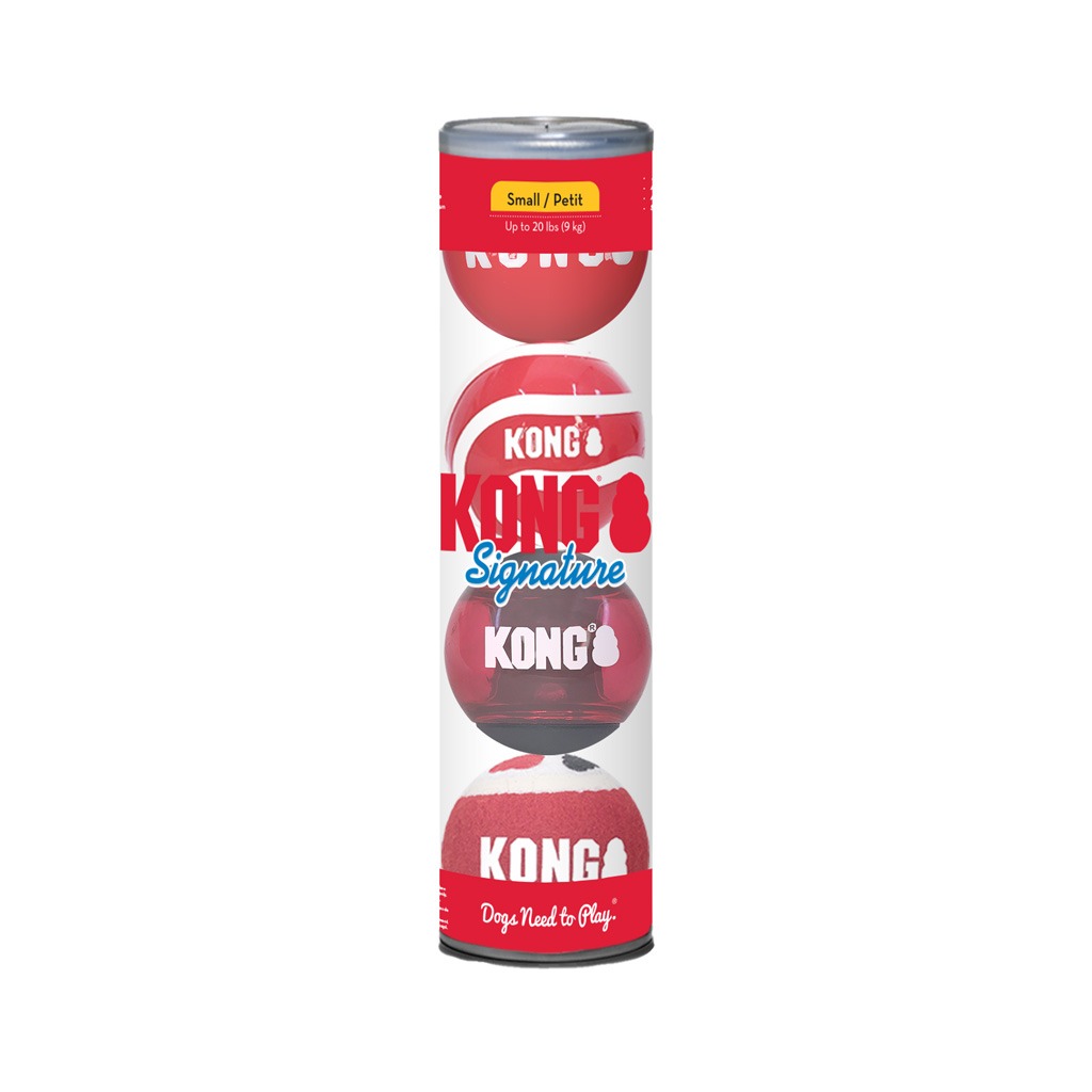 KONG Signature Balls 4-Pack S