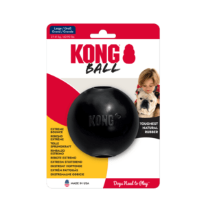 KONG Extreme Ball Met Gat Zwart L