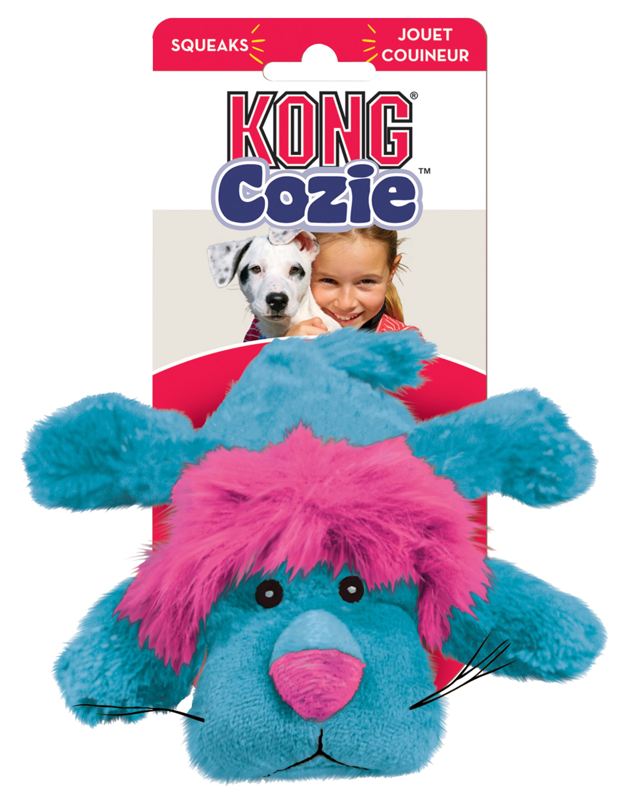 KONG Cozie Assorted Brights M - Afbeelding 3