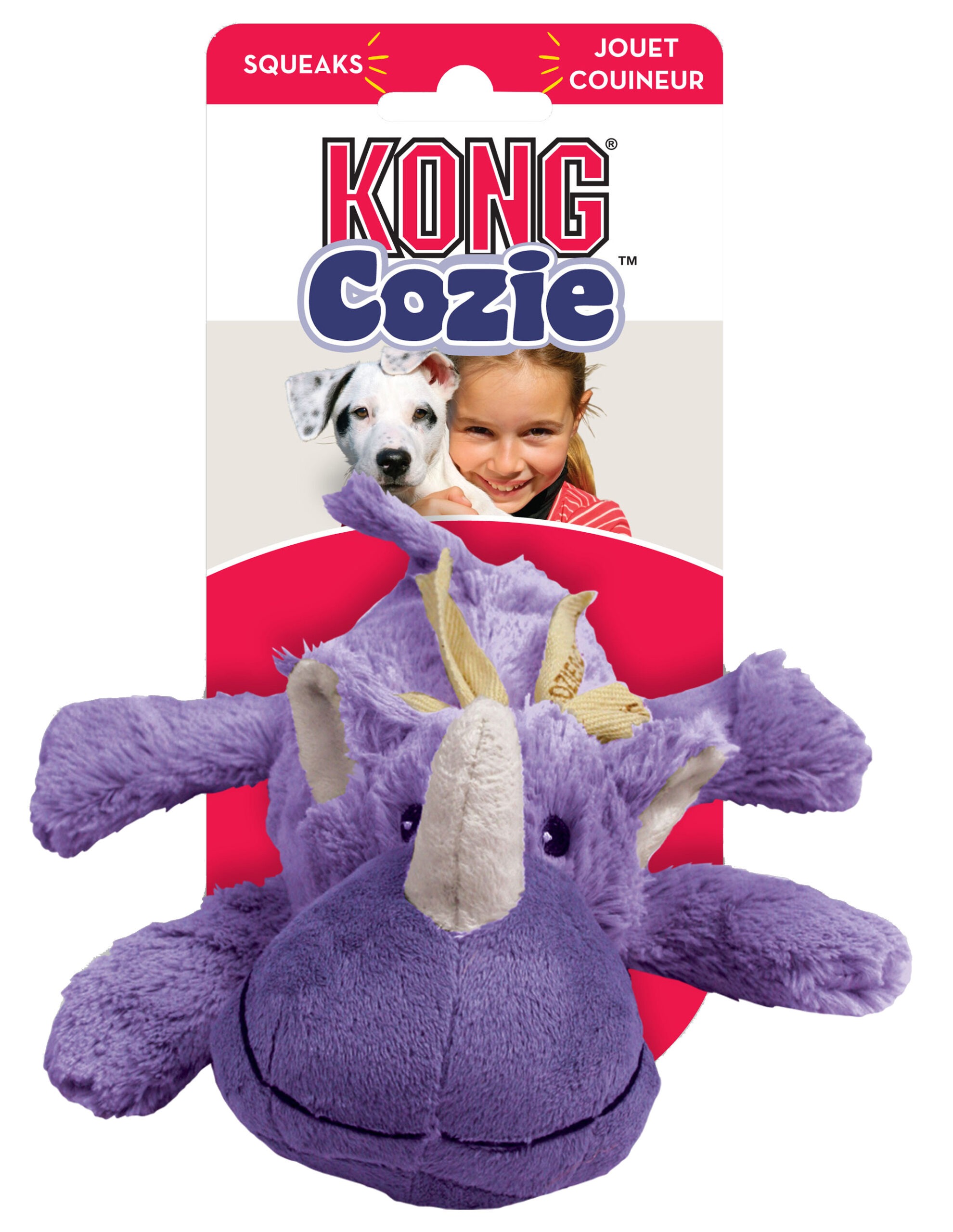 KONG Cozie Assorted Brights M - Afbeelding 4