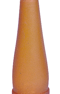 Lamspeen geel/bruin voor op bierfles