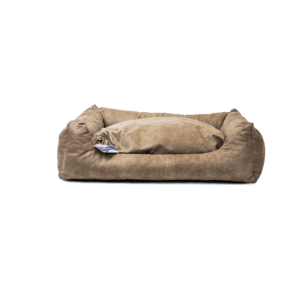 Let's Sleep Sweet Dreams Hondenmand Met Kussen L Taupe