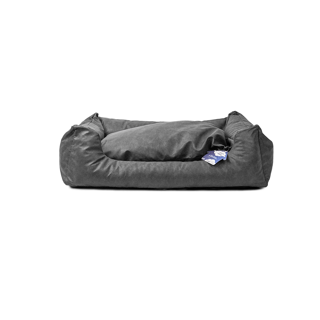 Let's Sleep Sweet Dreams Hondenmand Met Kussen L Antraciet