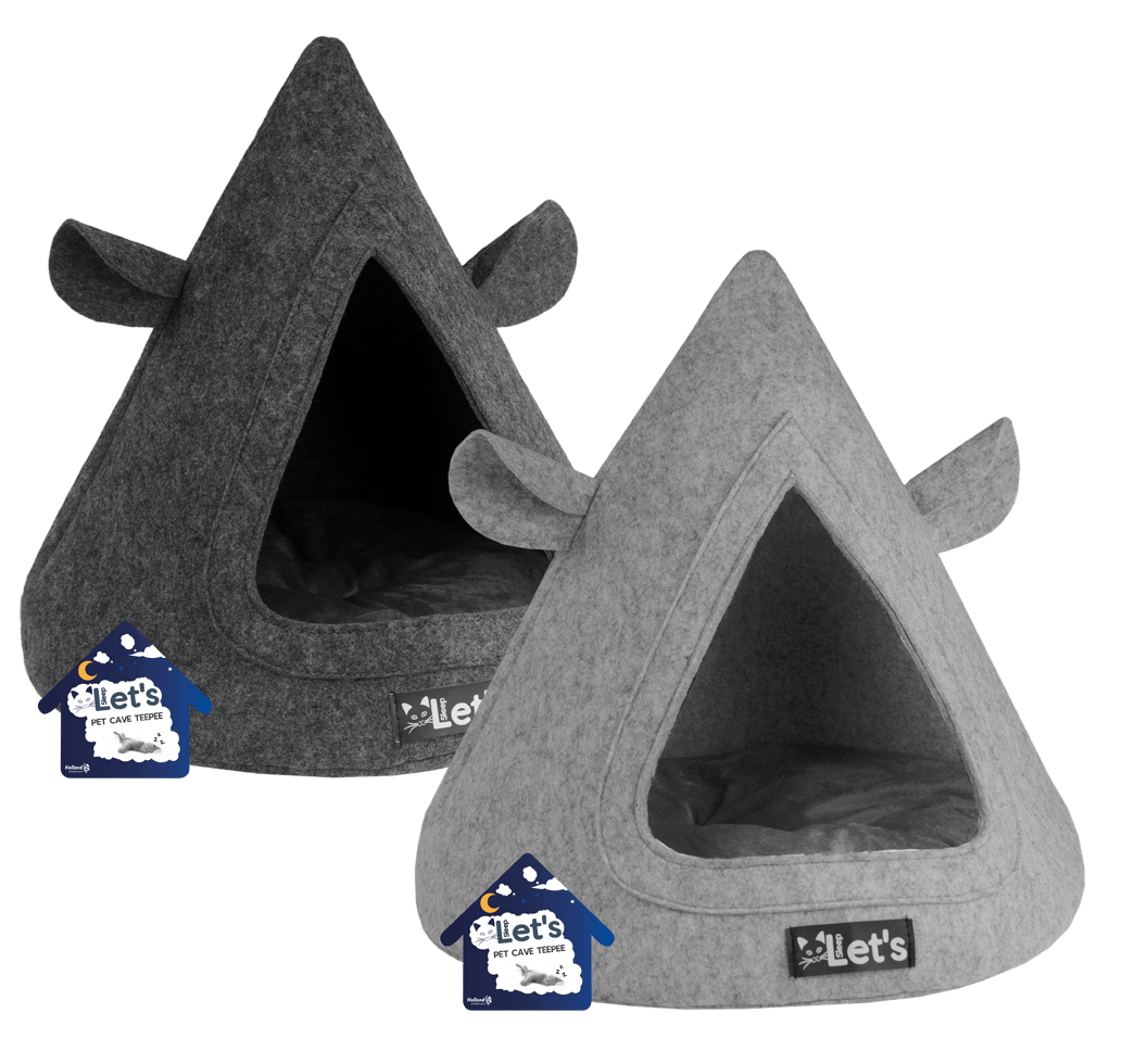 Let's sleep Pet Cave TeePee Antraciet - Afbeelding 2