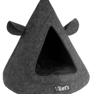 Let's sleep Pet Cave TeePee Antraciet