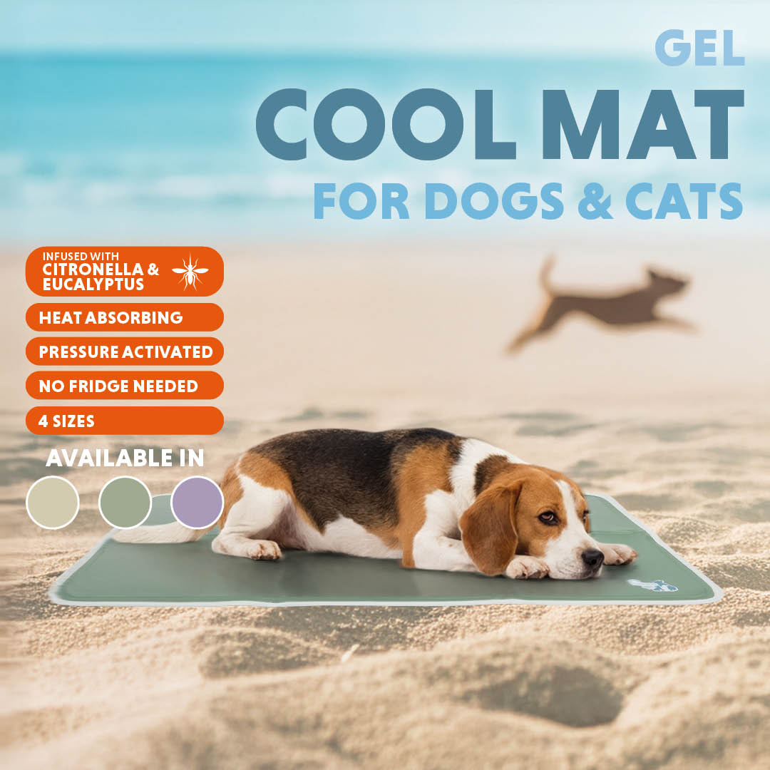 Coolpets Gel Cooling Mat Olijfgroen XL - Afbeelding 2