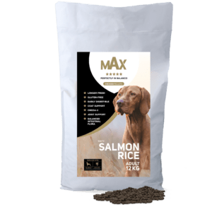 Max Adult Geperste Brokken Zalm & Rijst 12 kg