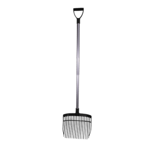 Mestvork Compleet (met steel 115 cm) Zwart