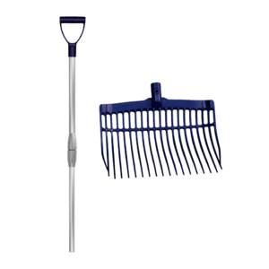 Mestvork met steel Blauw
