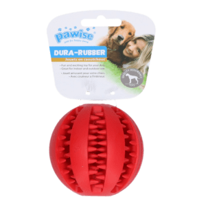Pawise Dura-Rubber Ball Rood