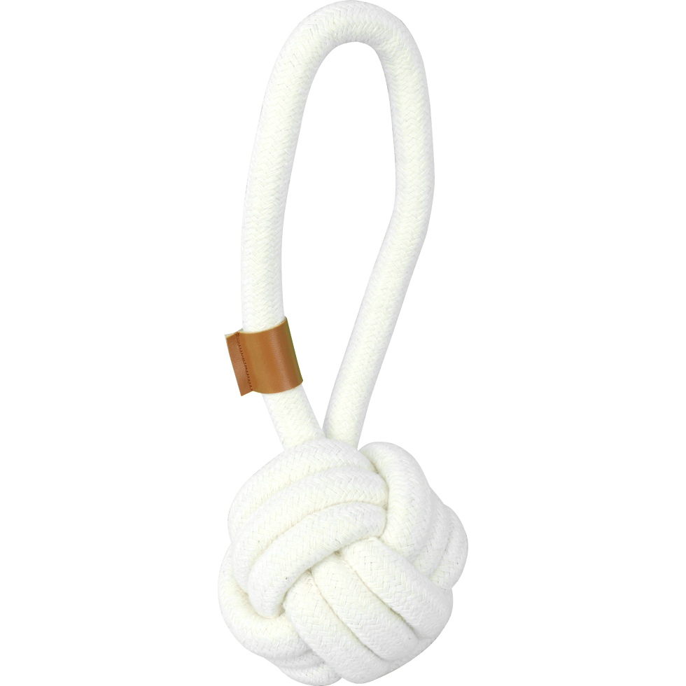 Pawise Premium cotton toy Ball with Handle